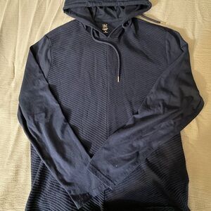 INC International Concepts Men's Dark Blue Hooded Sweater